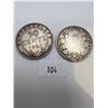 Image 1 : Canadian Sterling Silver 50 Cent Pieces