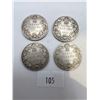 Image 1 : Canadian Sterling Silver Quarters 22 grams