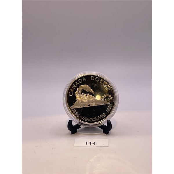 1986 Vancouver .50 Proof Dollar
