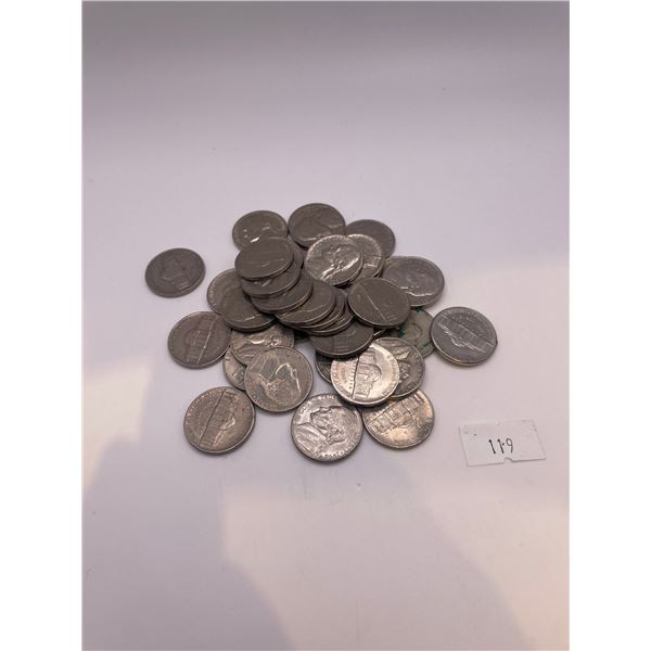 USA 5 Cent Coins