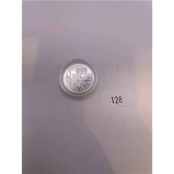 2001 Royal Military College Of Canada 5-Cents Silver Proof