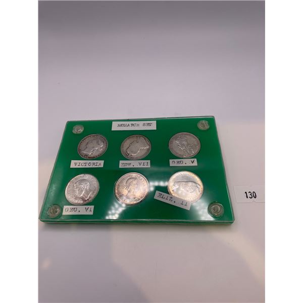 Canadian 25 Cent Monarch Set