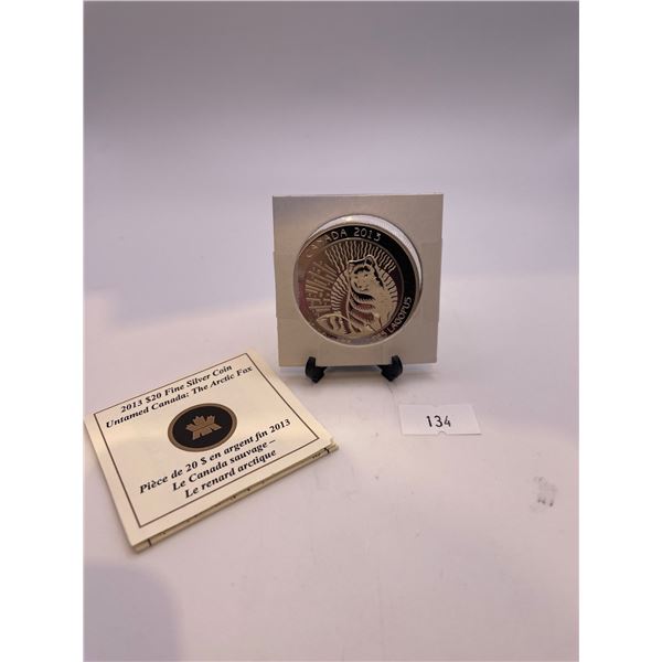 2013 $20 Fine Silver: The Arctic Fox