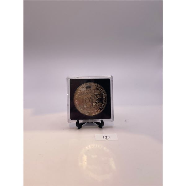 1985 Canada's National Parks Proof Silver Dollar