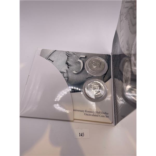 50th anniversary Kennedy half Dollar Set