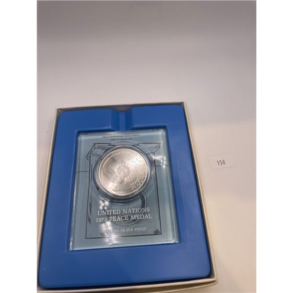United Nations 1973 Sterling Silver Medal
