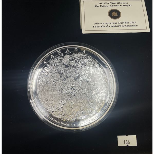 2012 Fine Silver Kilo Coin