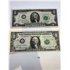 Image 1 : 1970's USA $1 & $2 Banknotes