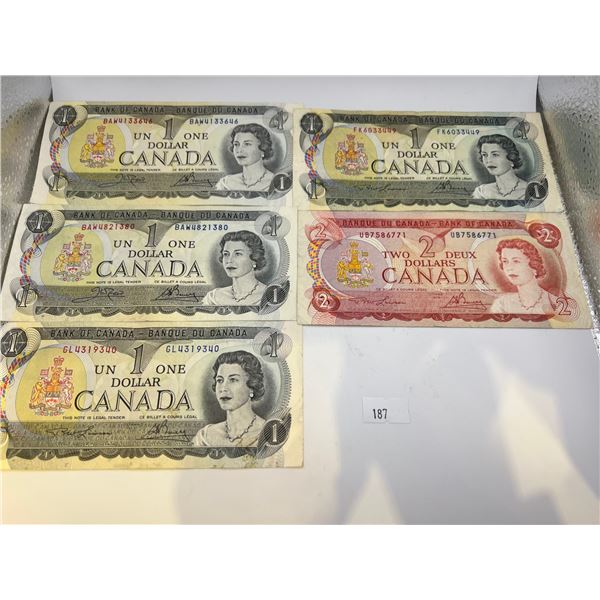Canadian Banknotes 1973 & 1974