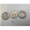 Image 1 : 1952-1954 Canadian Silver 50 Cent Pieces