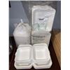 Image 1 : Lot of asst compostible take out containers