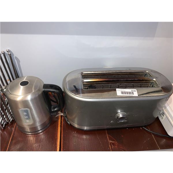 Kitchen Aid Extra long Toaster & cordless kettle