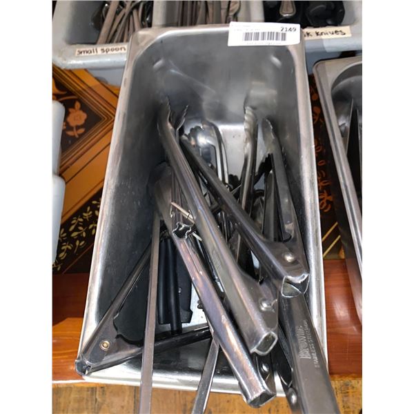 Lot of commercial Stainless Tongs with SS insert