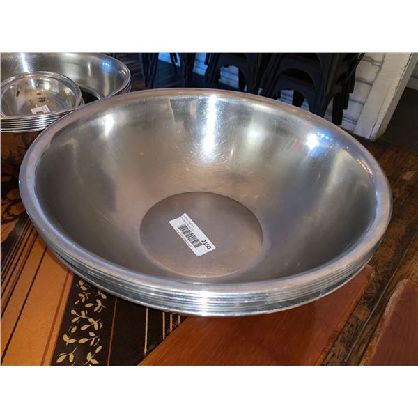 Stainless Steel Mixing Bowl 13 inch Lot of 7