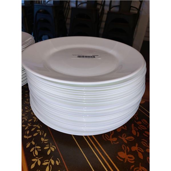 White Dinner Plates 10 inch Lot of 24