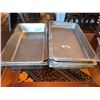 Image 1 : Stainless Steel Inserts large trays -  Lot of 6 pcs.
