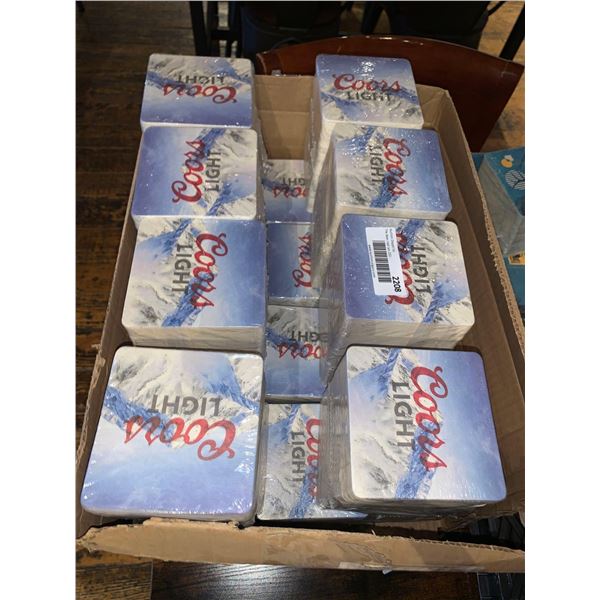 Case lot of Coors Light Bar Coaster as shown