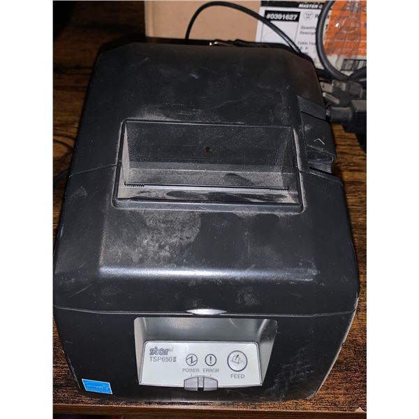 Star TSP650II  Receipt Printer with power adapter