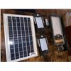 Image 1 : Lot of assorted Solar Light Items with Panel, lights, remote and stand