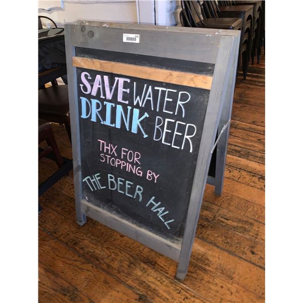 Chalk Sandwich Board Menu Sign