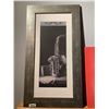 Image 1 : Saxophone Framed Picture approx 14 x 30