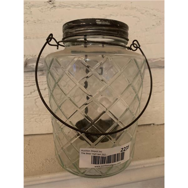 Vintage Glass Lantern