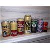 Image 1 : Lot of assorted beer cans display