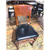 Image 2 : Restaurant Dinning Chair wood curved back with black upholstered seat
