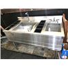 Image 1 : Stainless Steel Cocktail Station Sink ( buyer must disconnect & remove)