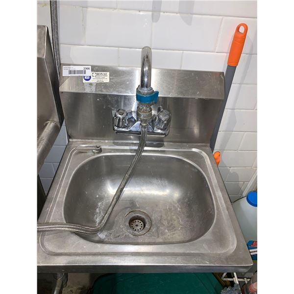 Royal Stainless Steel Hand Wash Sink wall mounted ( buyer must disconnect & remove)