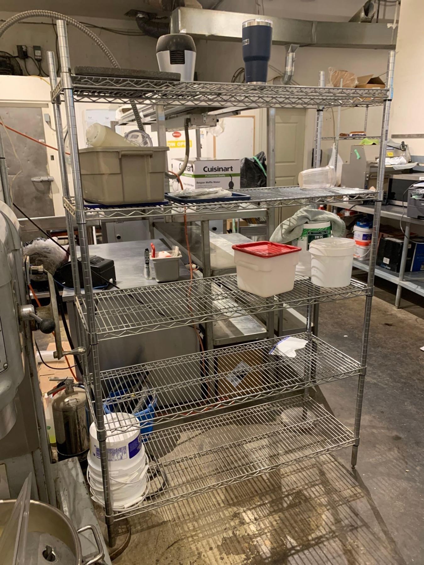 Stainless Steel Wire Metro Rack 5 shelves, 48 inch wide