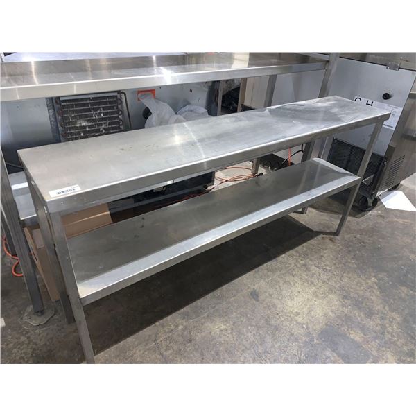 Stainless Steel 60 inch double deck shelving unit
