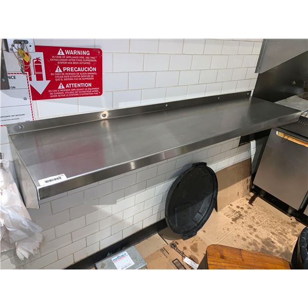 Stainless Steel Wall Mount Shelving Unit 60 inches - buyer must remove