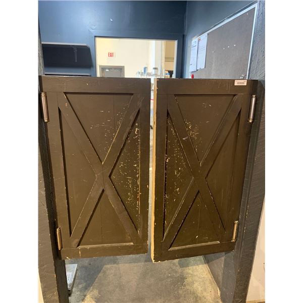 Set of Swinging Saloon Doors, buyer must remove