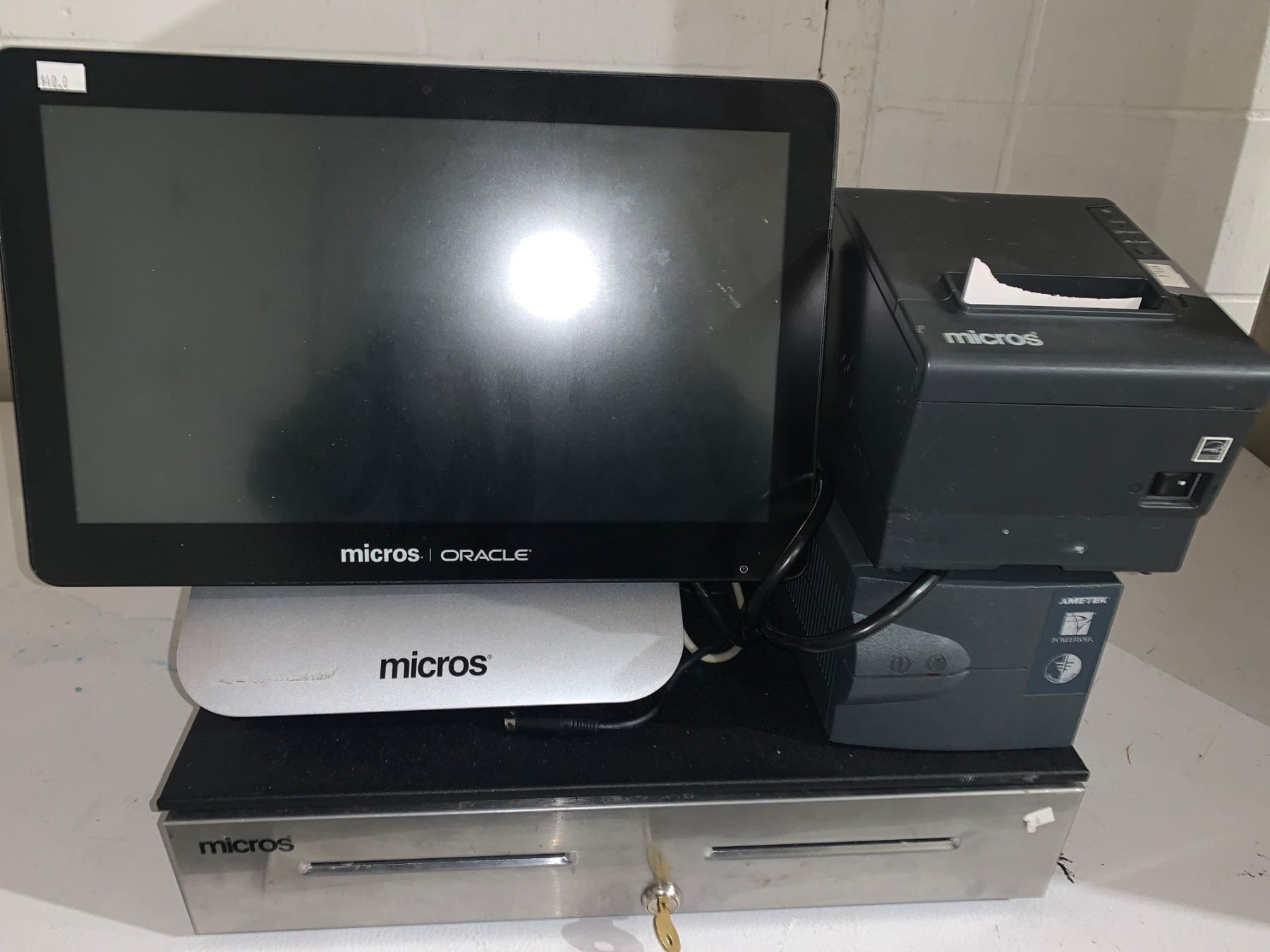 Micros Rdc Oracle Micros Oracle Touch Screen POS System complete with Receipt Printer ...