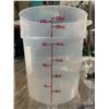 Image 2 : NEW Restaurant Grade Plastic Measure Tubs - Lot of 2  (PLEASE PICK UP THIS ITEM AT THE AUCTION DEPOT