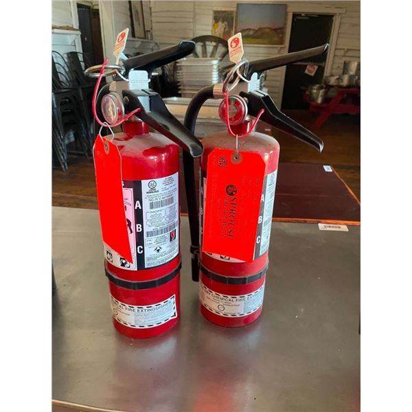 Lot of 2 ABC Fire Extinguishers