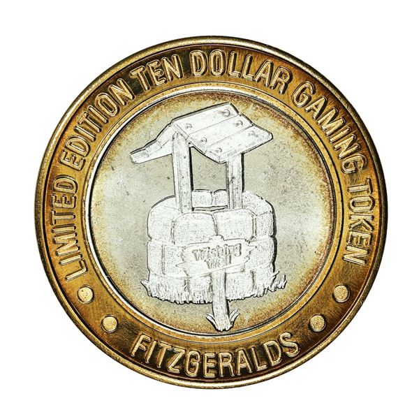 .999 Silver Fitzgeralds Casino & Hotel Reno, Nevada $10 Limited Edition Gaming Token