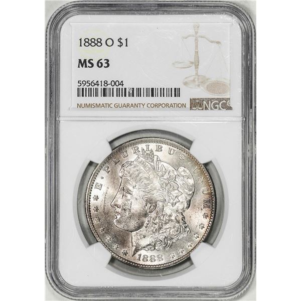 1888-O $1 Morgan Silver Dollar Coin NGC MS63