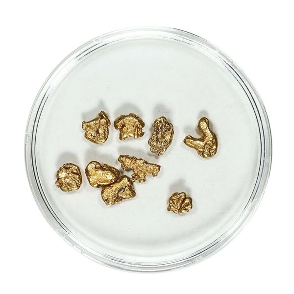 Gold Nuggets 2.71 Grams Total Weight