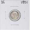 Image 1 : 1851 Three Cent Silver Piece Coin