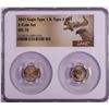 Image 1 : Set of 2021 Type 1 & Type 2 $5 American Gold Eagle Coins NGC MS70