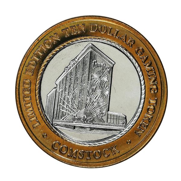 .999 Fine Silver Comstock Hotel & Casino Reno, NV $10 Limited Edition Gaming Token