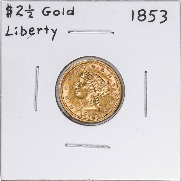 1853 $2 1/2 Liberty Head Quarter Eagle Gold Coin