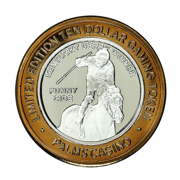 .999 Silver Palms Casino Las Vegas, NV $10 Casino Limited Edition Gaming Token