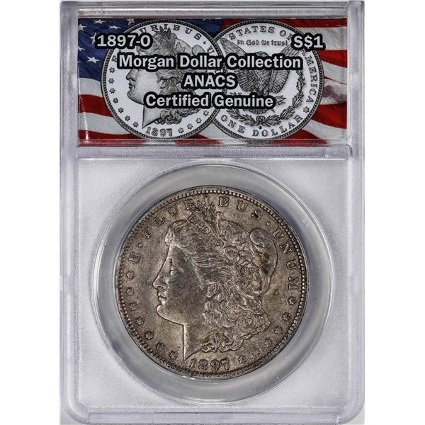 1897-O $1 Morgan Silver Dollar Coin ANACS Genuine
