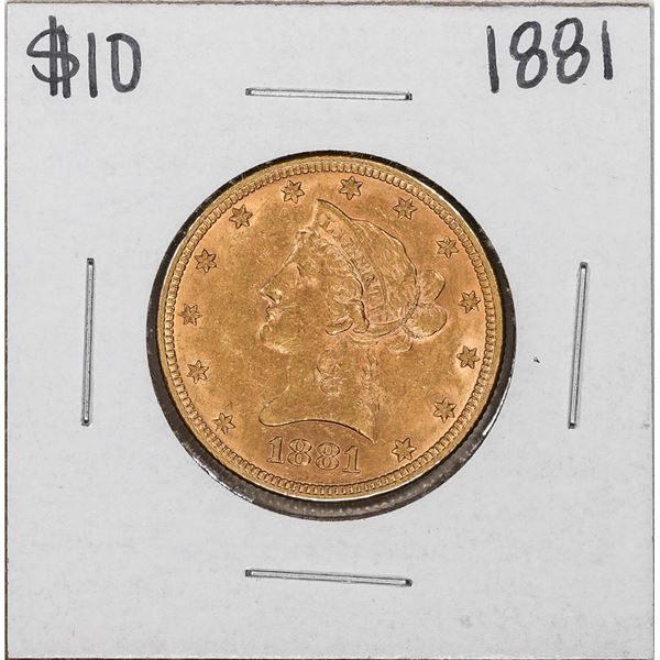 1881 $10 Liberty Head Eagle Gold Coin