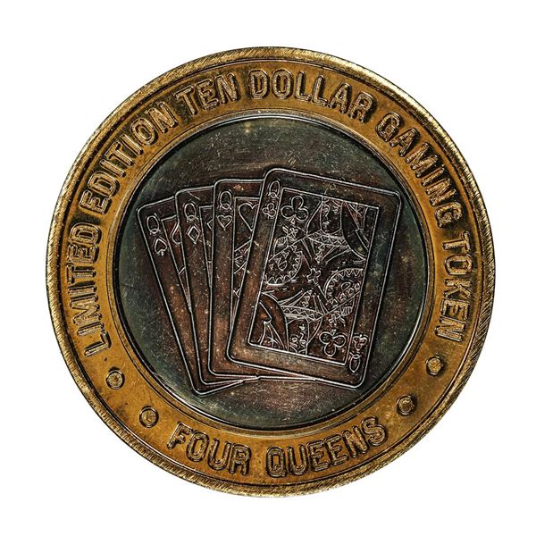 .999 Silver Four Queens Casino Hotel Las Vegas $10 Limited Edition Gaming Token