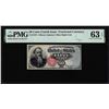 Image 1 : 1863 Fourth Issue 50 Cents Fractional Currency Note Fr.1376 PMG Ch. Uncirculated 63EPQ