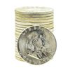 Image 1 : Roll of (20) Brilliant Uncirculated 1962 Franklin Half Dollar Coins